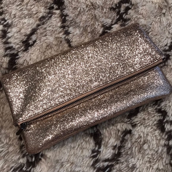Handbags - Rose gold sparkle clutch
